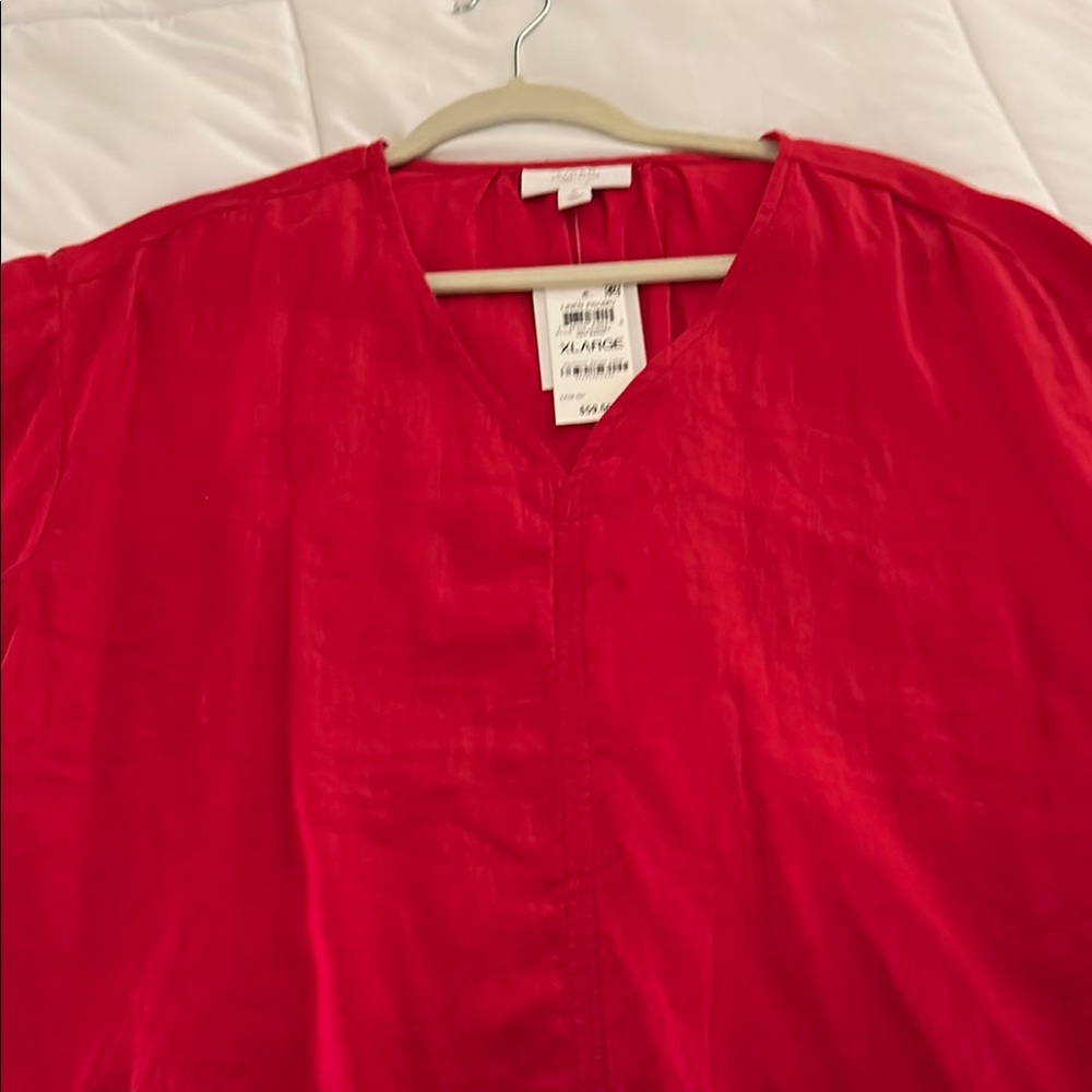 Charter Club Luxury Linen Blouse